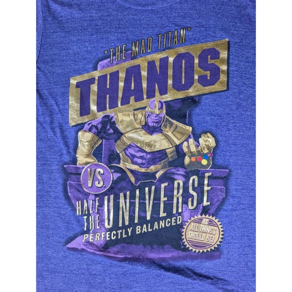 Thanos‎ | Marvel | Purple | Mens | Mad Titan Graphic T-Shirt | 14 - Picture 3 of 9
